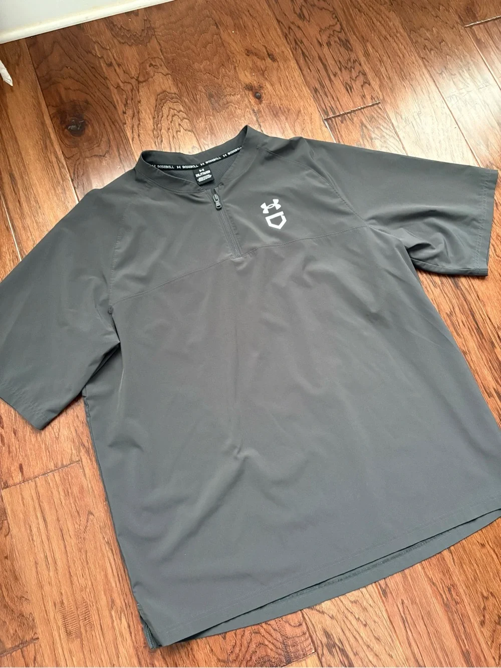 Under Armour Men's Utility Short Sleeve Cage Jacket 2XL Charcoal Gray